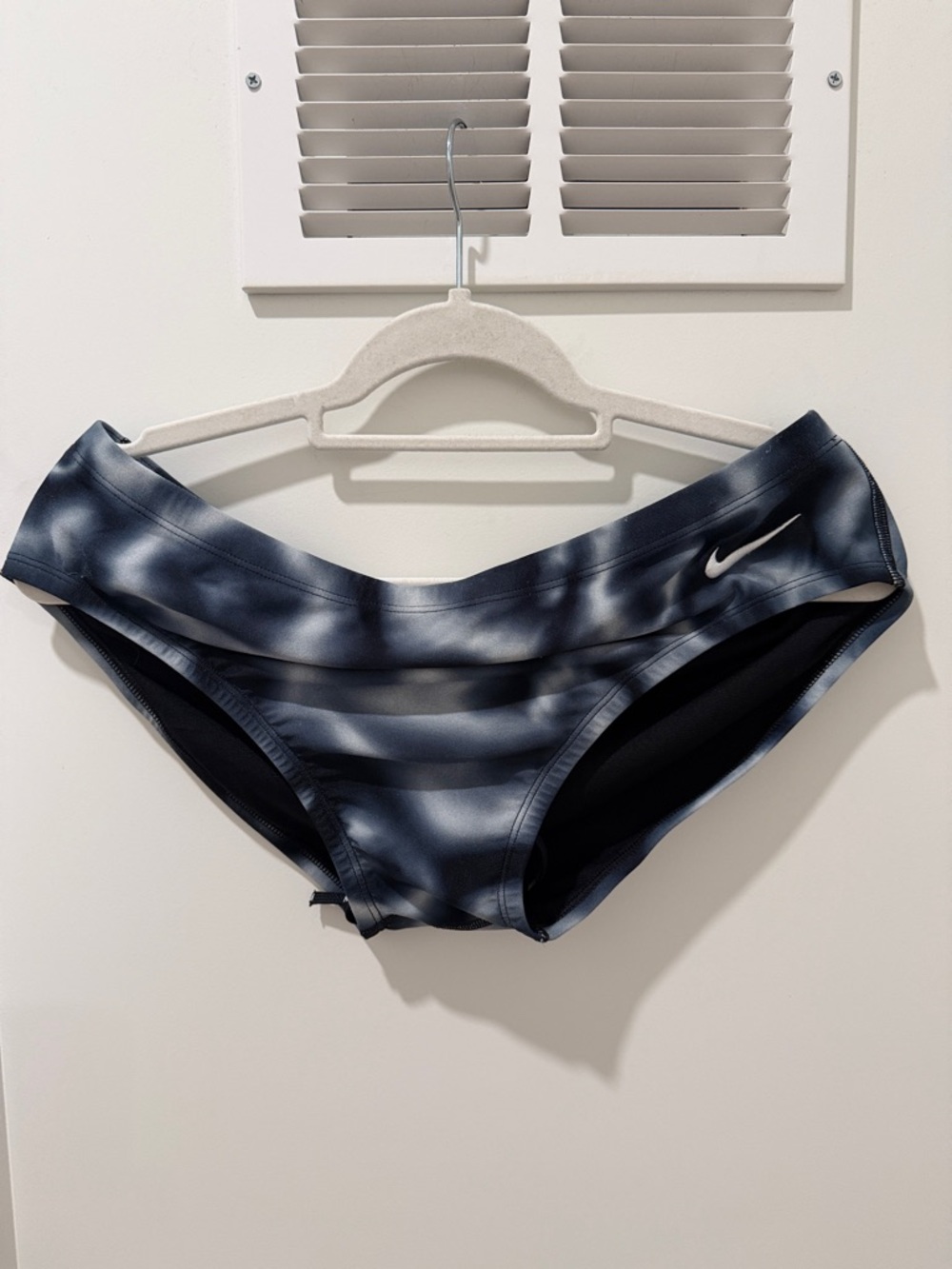 Nike Navy and White Swim Brief